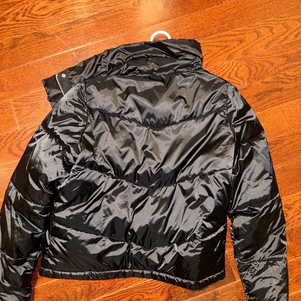 Abercrombie & Fitch Black Puffer Jacket - Picture 4 of 4